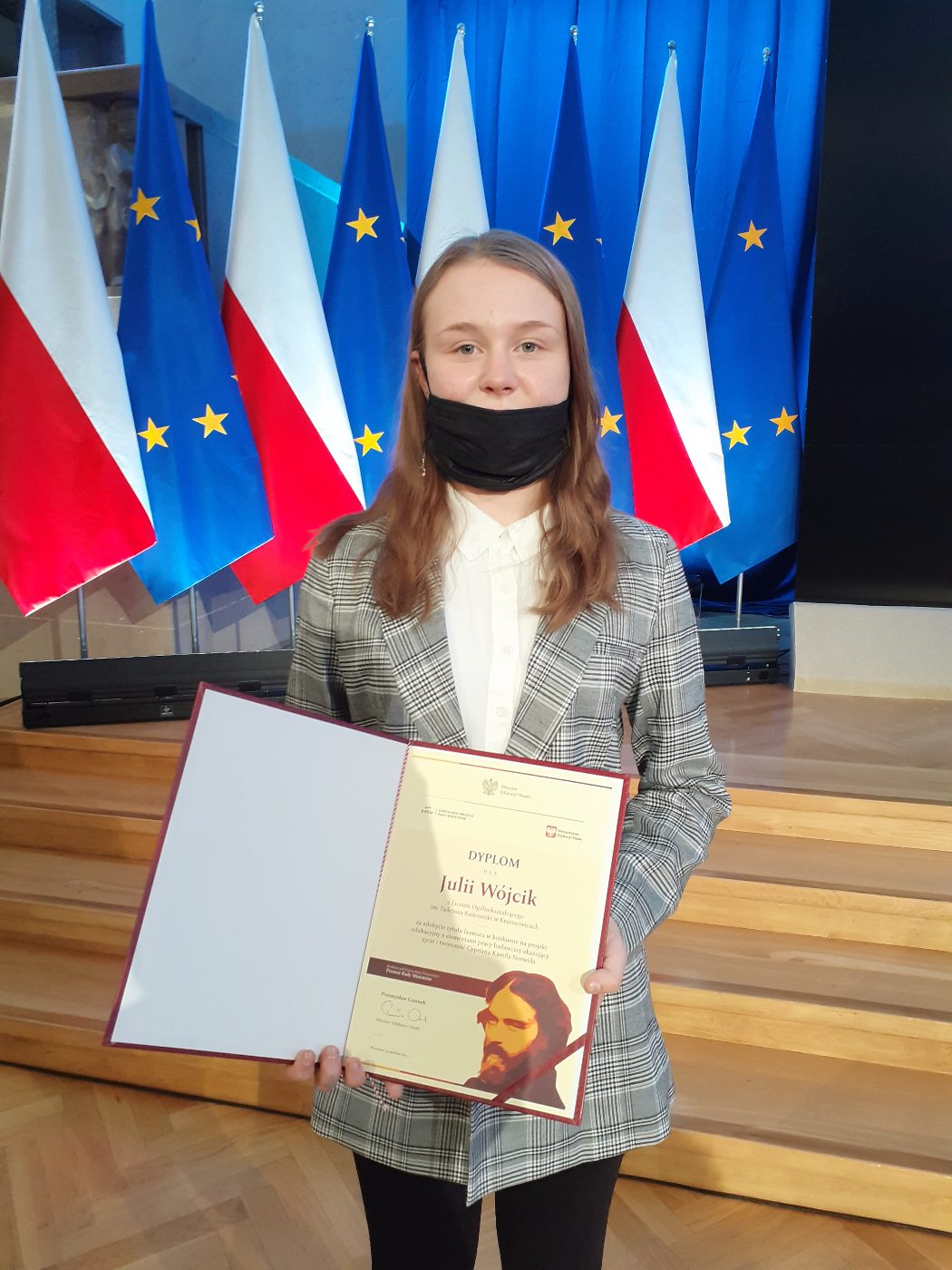 Julia Wójcik laureatką konkursu Ministerstwa Edukacji...