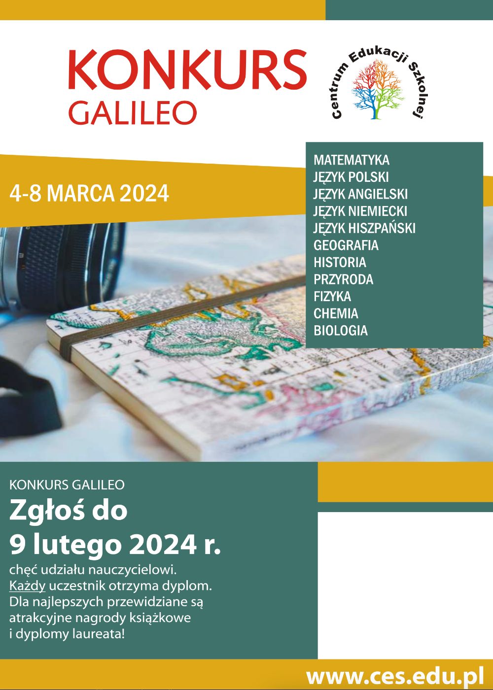 Zaproszenie do udziału w konkursie Galileo